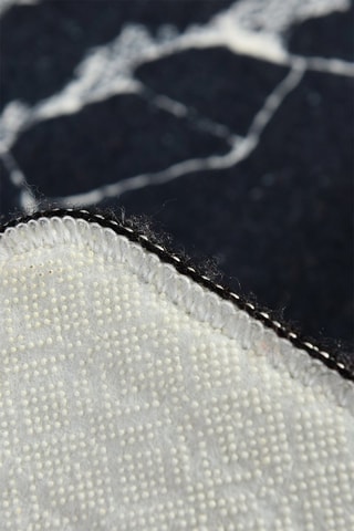 Alfombra de baño Marble - Negro - 40 x 60 cm