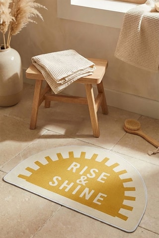 Alfombra de baño - Amarillo - 60 x 90 cm