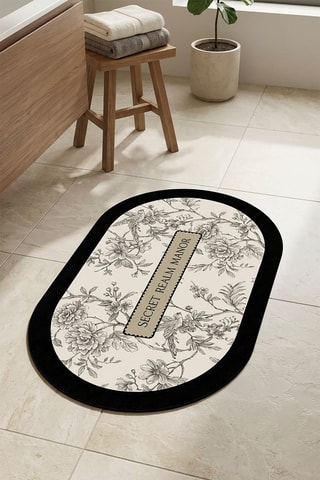 Alfombra de baño - Beige - 60 x 90 cm