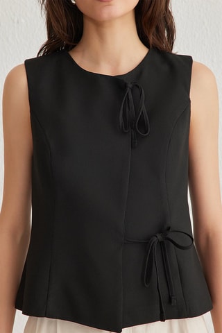 Chaleco de traje slim fit - Negro