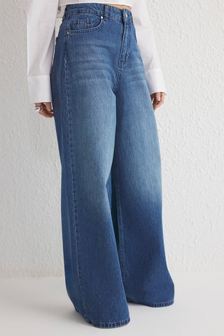 Jeans palazzo - Blu