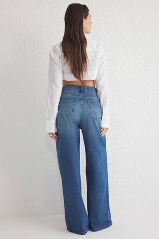 Jeans palazzo - Blu