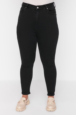 Jeans skinny a vita alta - Nero