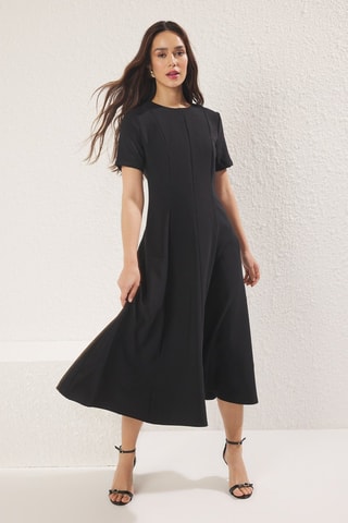 Vestido midi - Negro