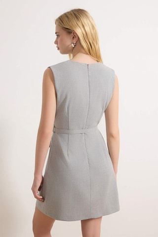 Vestido trapecio - Gris