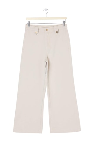 Jeans wide legs a vita alta - Bianco