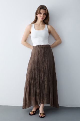 Jupe longue - Marron