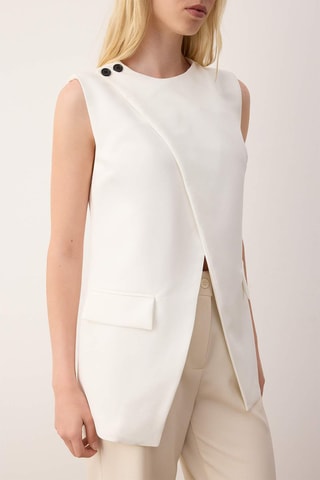 Chaleco de traje regular fit - Blanco