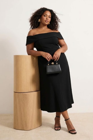 Vestido midi - Negro
