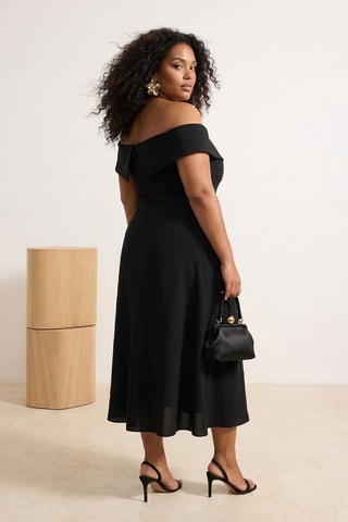 Vestido midi - Negro