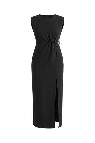 Vestido largo sin mangas - Negro