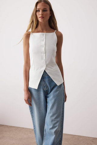Chaleco de traje - Blanco