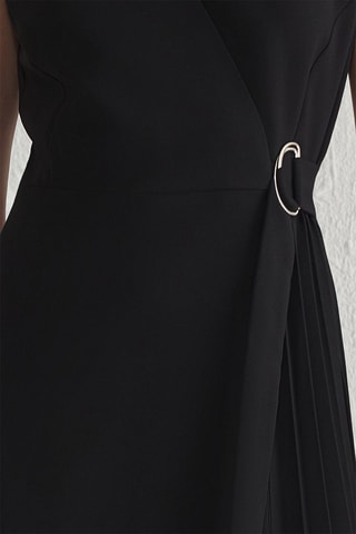 Vestido cruzado - Negro