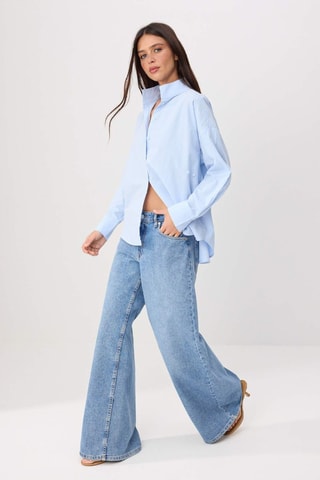 Camisa oversize - Azul