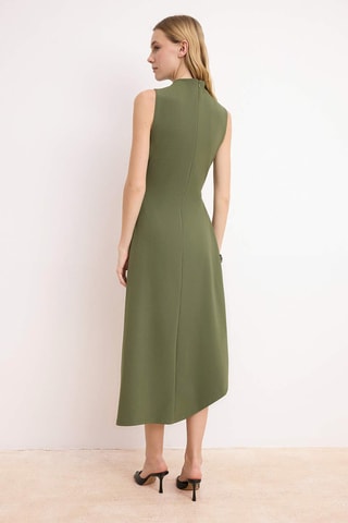 Robe midi - Kaki