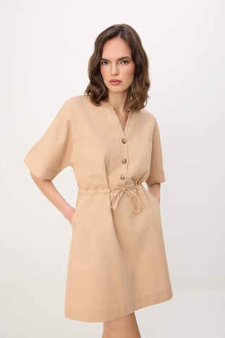 Robe droite - Beige