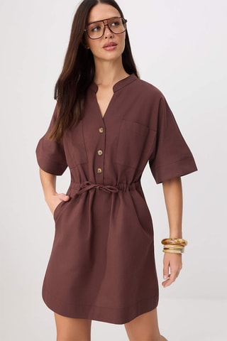 Robe droite - Marron