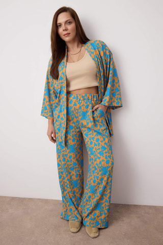 Kimono et pantalon - Orange