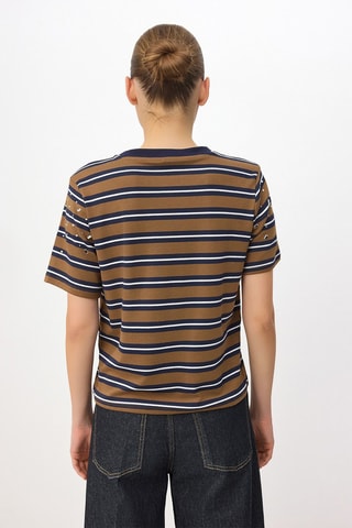 T-shirt regular - Marron