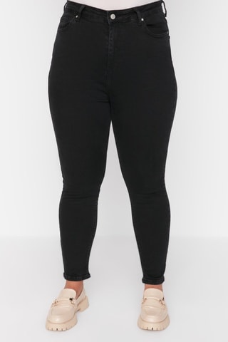 Jeans skinny a vita alta - Nero