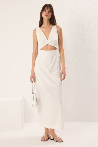 Robe midi - Blanc
