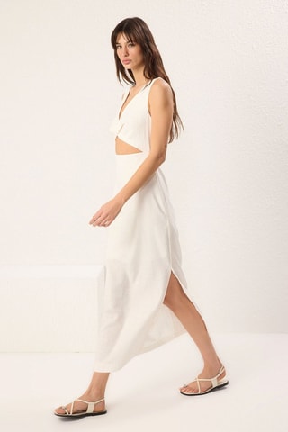 Robe midi - Blanc