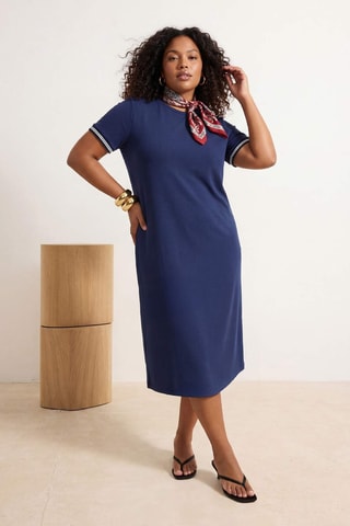 Robe droite - Bleu marine