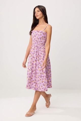 Robe midi - Rose