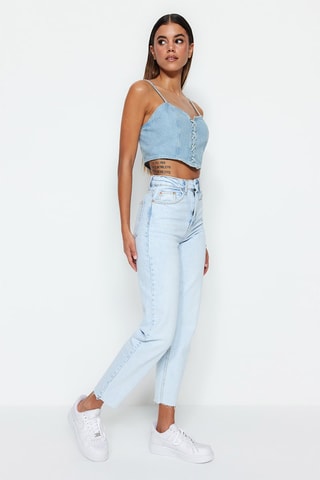 Jean slim 7/8 - Bleu