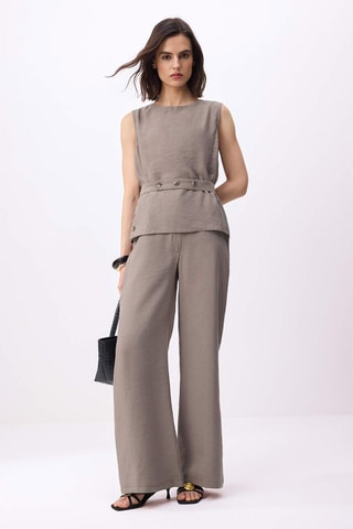 Top et pantalon taille haute - Vert