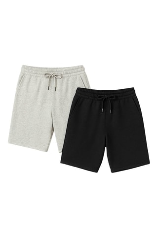 2 bermudas - Gris et noir