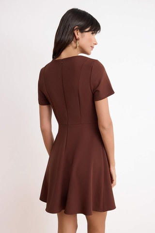 Robe patineuse - Marron