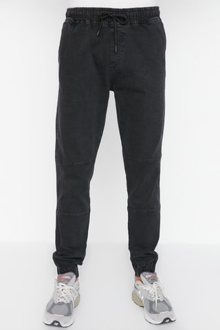 Jogger en jean - Gris