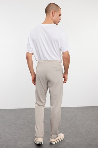 Pantalon regular - Beige