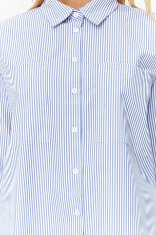 Camicia a righe - Blu