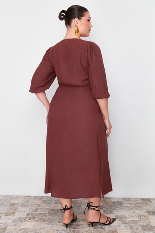 Robe trapèze - Marron