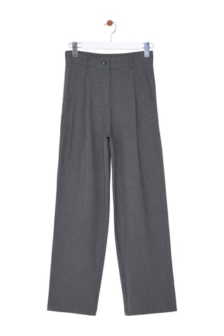 Pantalon wide legs - Gris