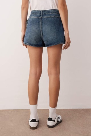 Jupe-short en jean - Bleu