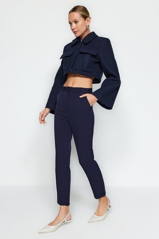 Pantalon cigarette - Bleu