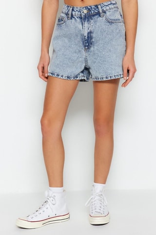 Short en jean - Bleu