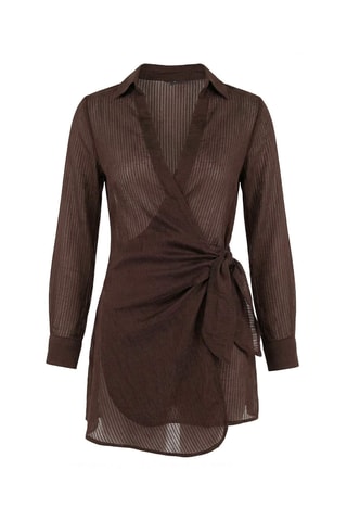 Robe de plage - Marron