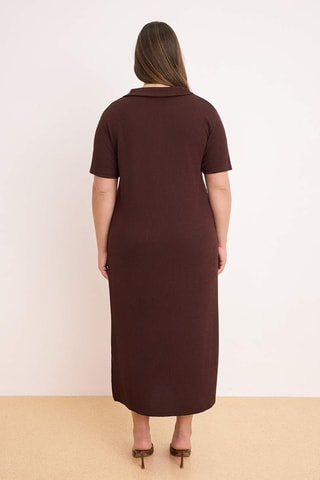 Abito polo regular - Marrone
