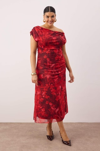 Vestido largo sin mangas - Rojo