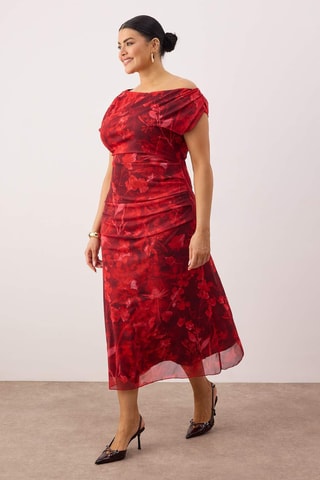 Vestido largo sin mangas - Rojo