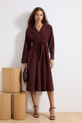 Robe chemise - Marron