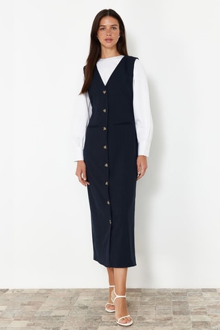 Robe droite - Bleu