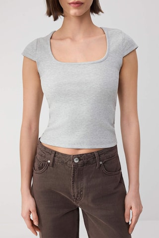 Crop top - Gris