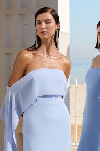 Vestido largo - Azul claro