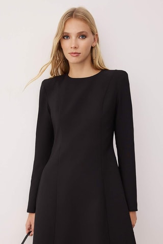 Vestido trapecio - Negro