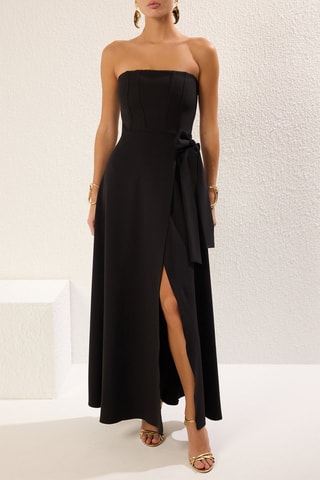 Vestido bustier - Negro
